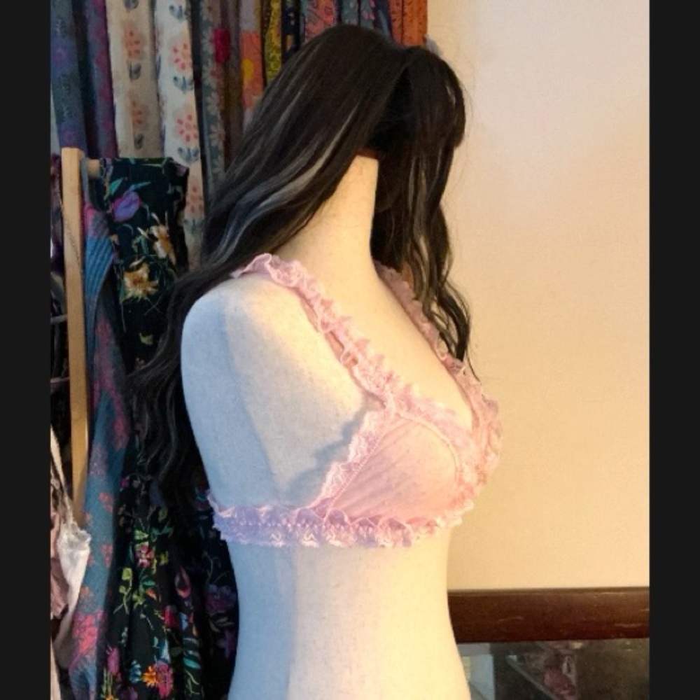 FREE PEOPLE Heart To Heart Bralette / Pink Rose NWT - Picture 6 of 13